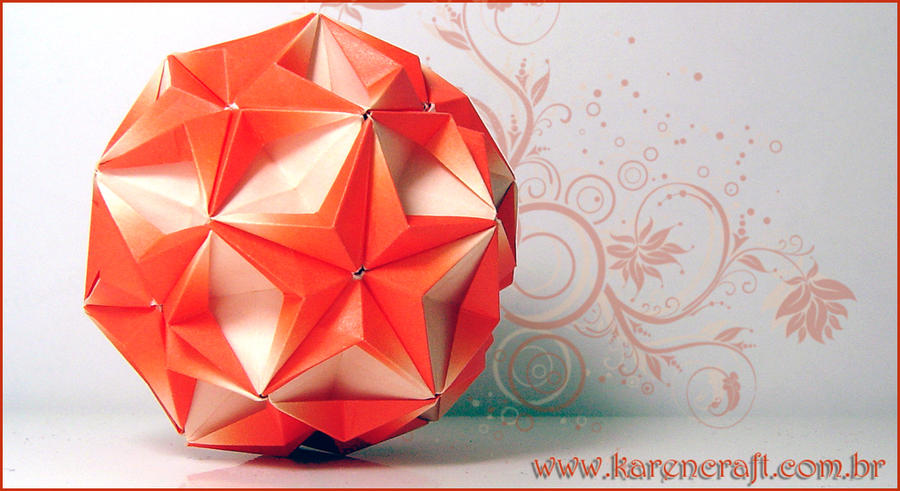 sea Star Orange  KarenKaren  kusudama star DeviantArt  origami Sea on Kusudama by