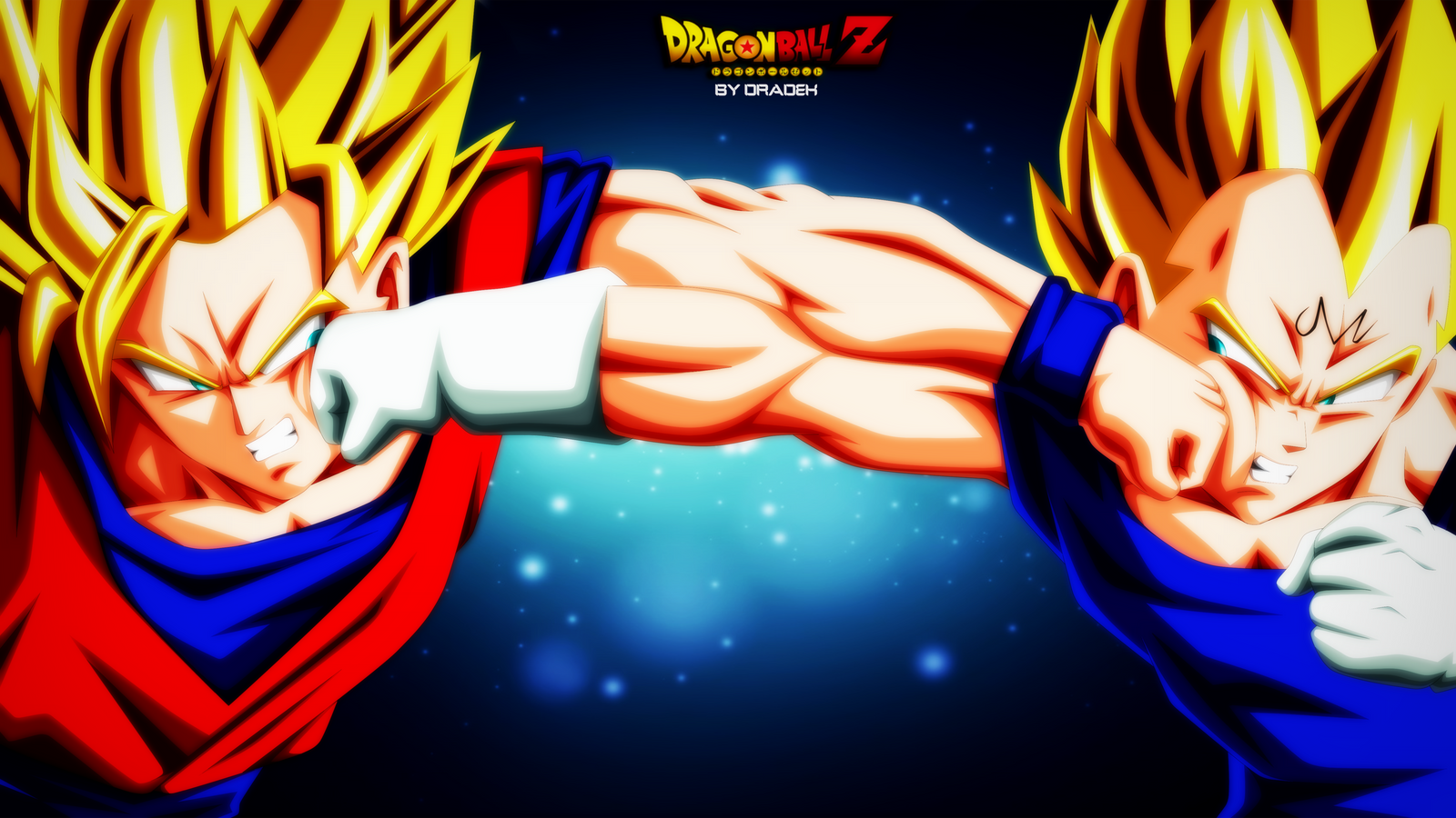 Majin Vegeta Vs Goku (DBZ) By DraDek by DraDek on DeviantArt