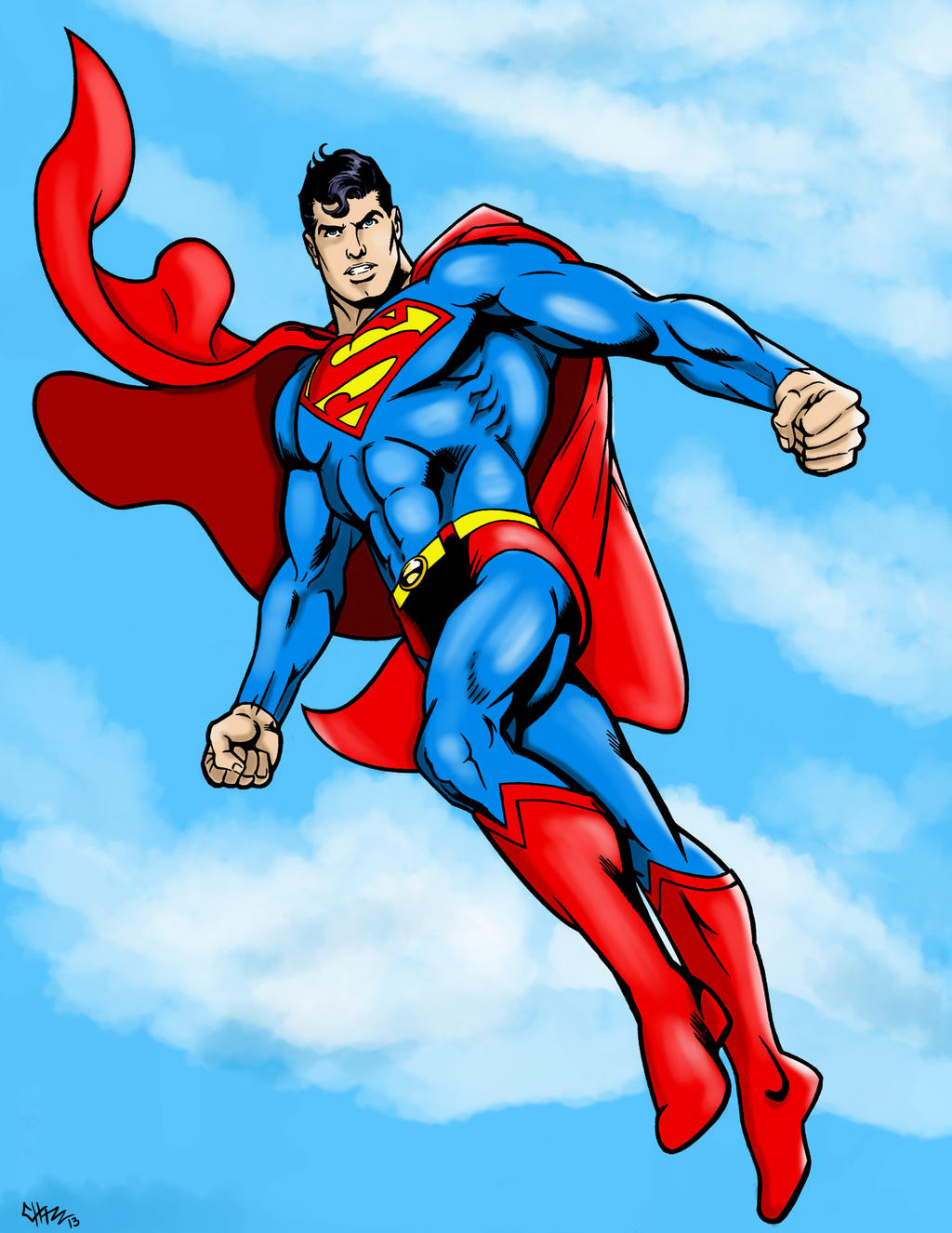flying superman clipart - photo #36