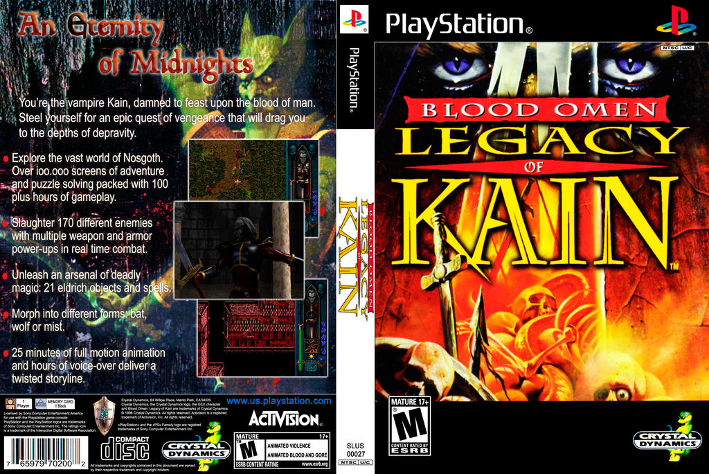 Legacy Of Kain Blood Omen Psx Rom