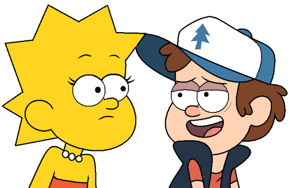 lisa_simpson_with_dipper_pines_by_supermarcoslucky96-d8v1vly.png