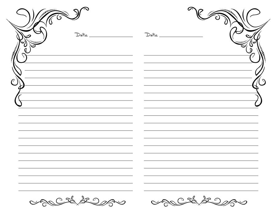 Lined paper for kids | printable writing templates