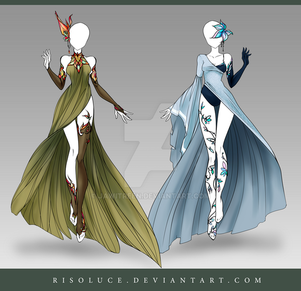 (CLOSED) Adoptable Outfit Auction 122-123 by JawitReen