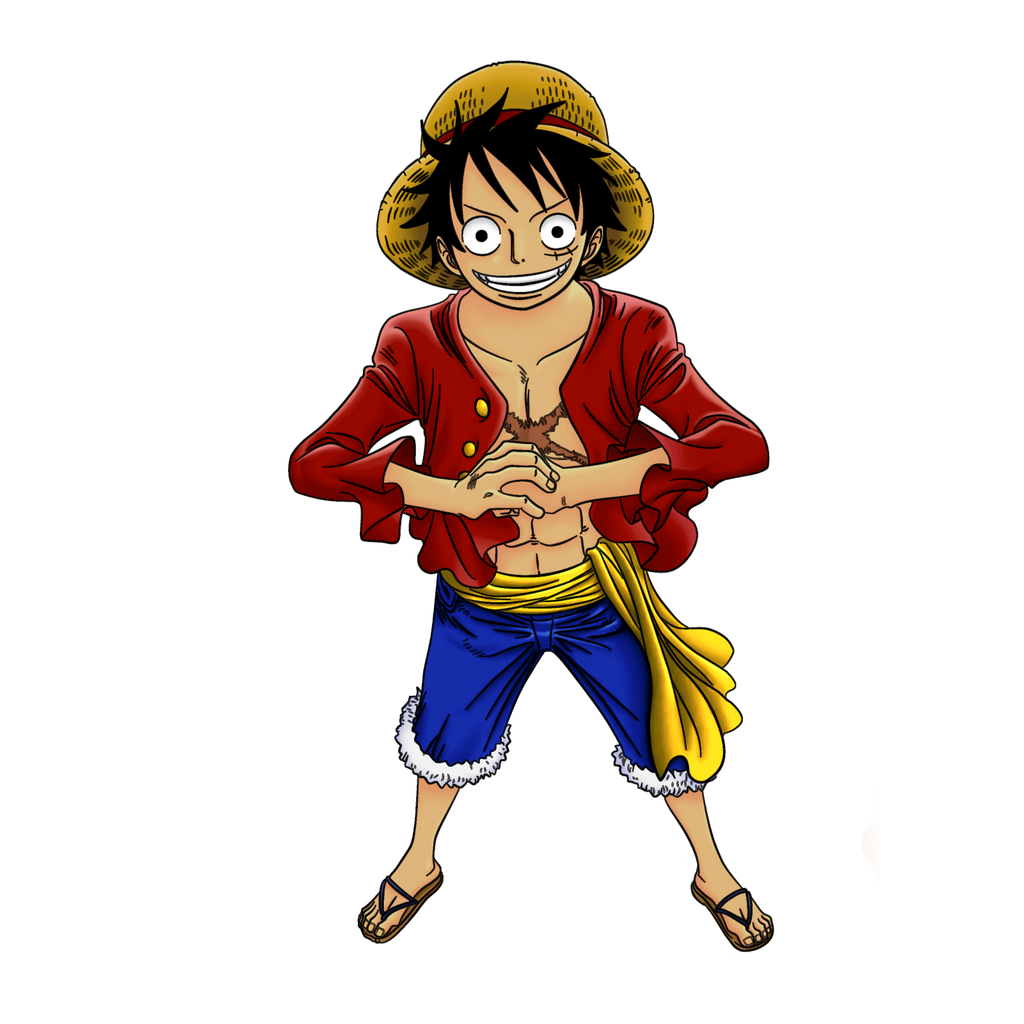Luffy Lineart Coloring (Rendered) by Rondey84 on DeviantArt