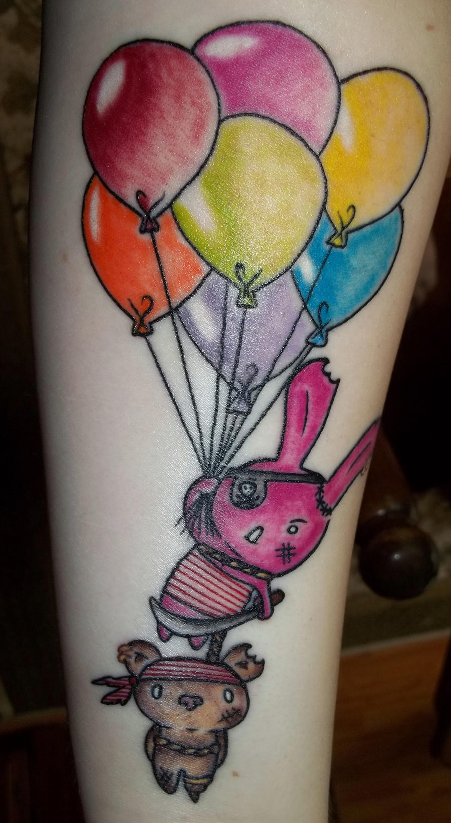 Balloon Tattoos | Hot air balloon tattoo, Air balloon 