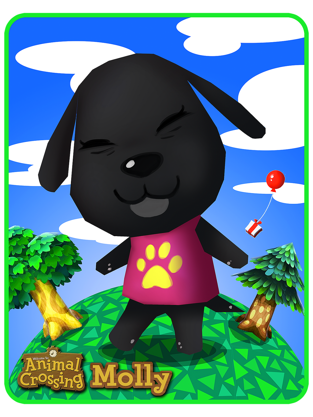 Molly Animal Crossing Card by RussianBlues on DeviantArt