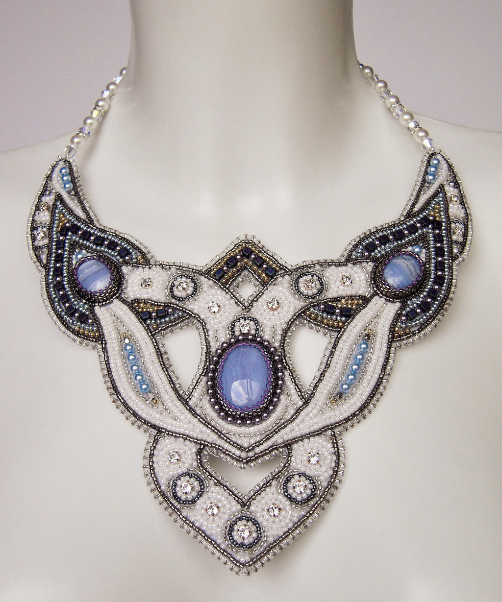 Bead embroidery necklace 3 by Priscillascreations on DeviantArt