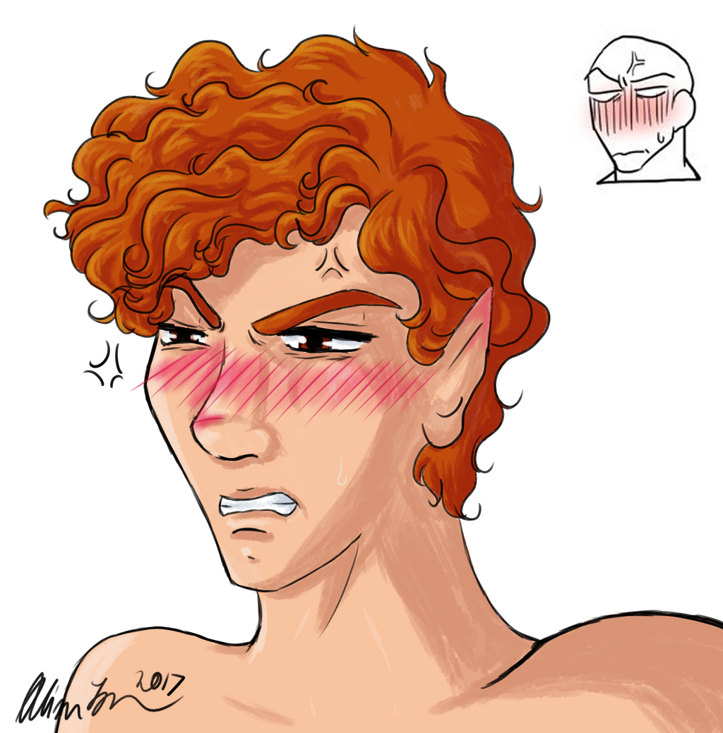 4C (Blushing Face): Yianis For Lear-Is-Not-Amused by artisticallystrange