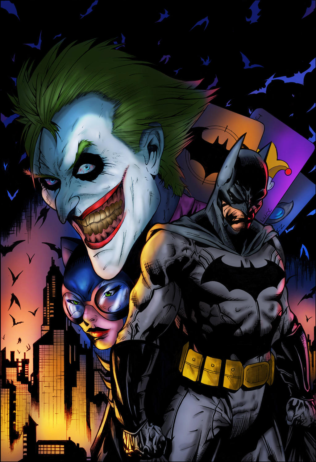 Batman pin-up (colore) by DevilBringer05 on DeviantArt