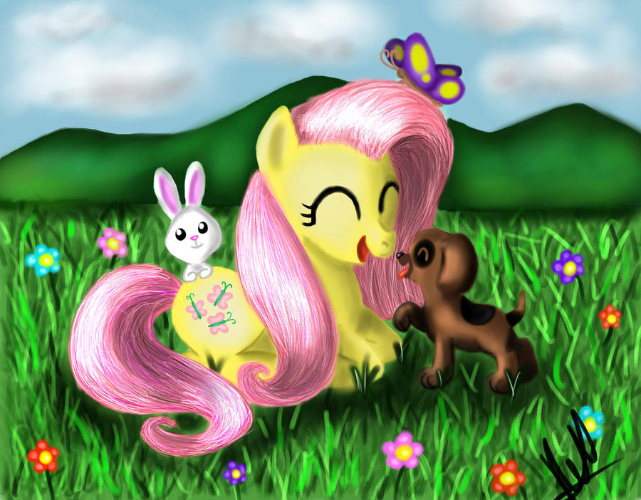 fluttershy__kindness_for_the_animals__co