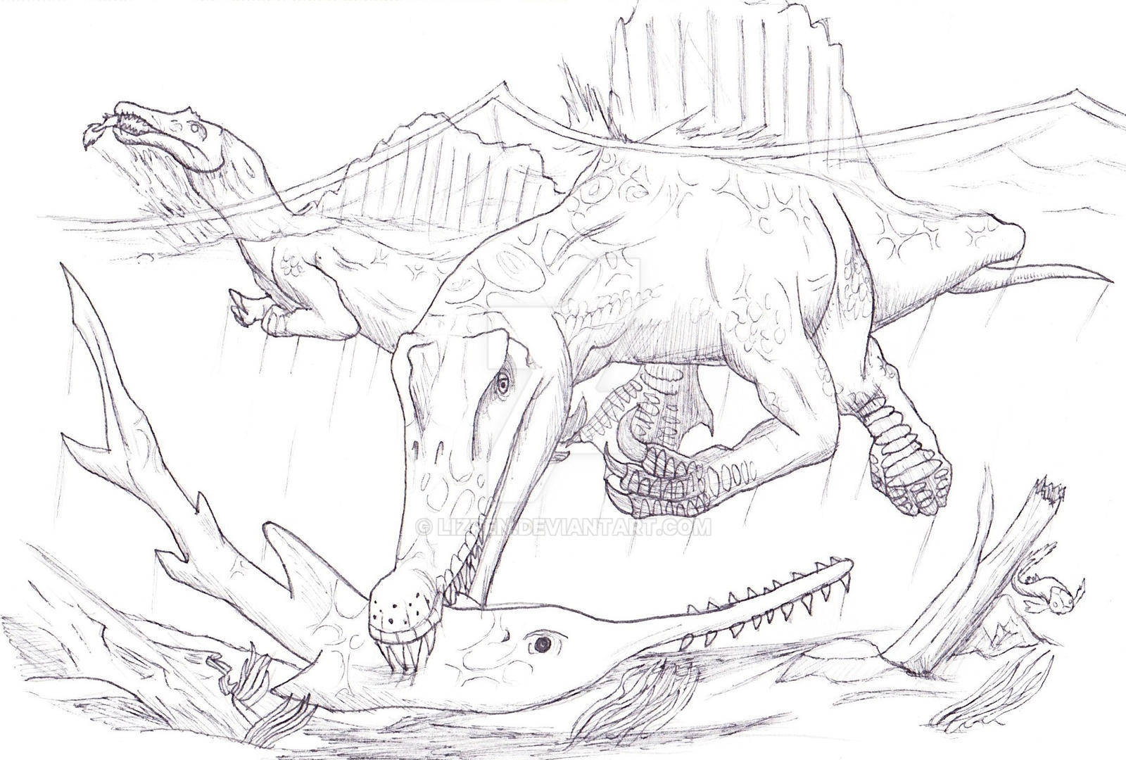2015 Spinosaurus Coloring Pages